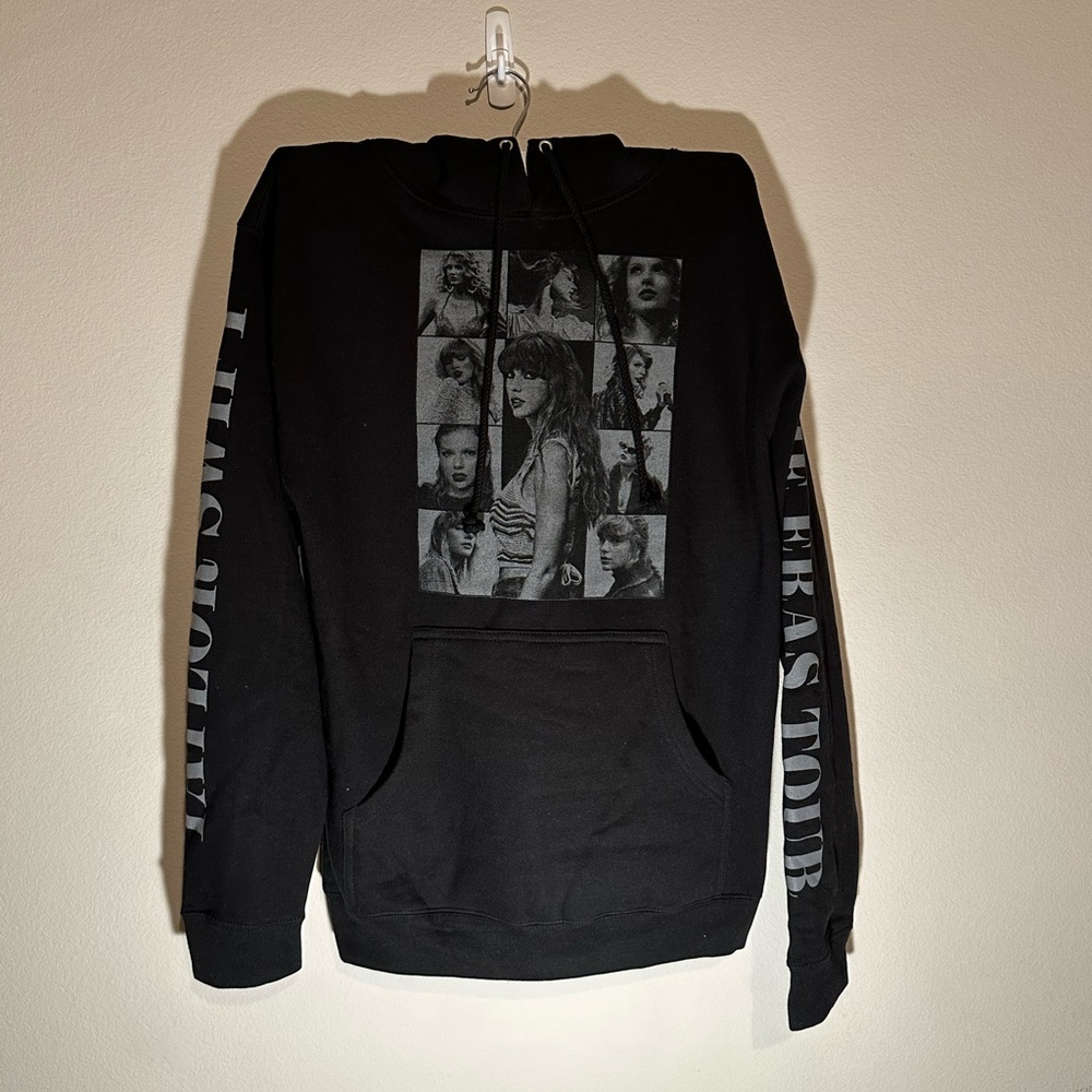 Taylor Swift Eras Tour Black Hoodie Small
